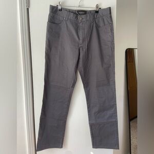 Ermenegildo Zegna Dark Gray Straight-Leg Pants/Jeans